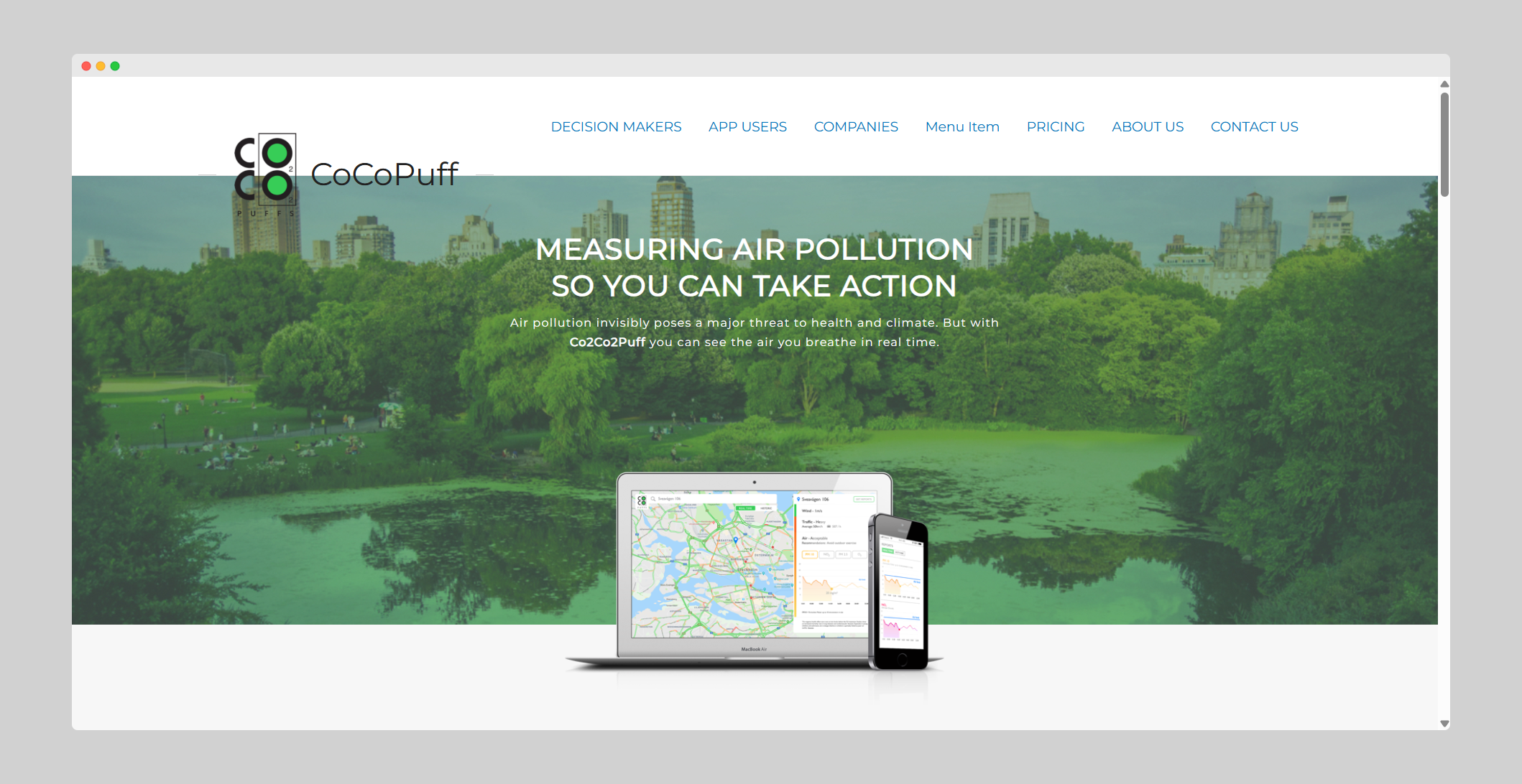 CoCoPuff Air Quality Platform